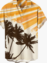 Męskie Wzór Drzewa Kokosowego Wydrukowany Codzienny Wakacje Z Krótkim Rękawem hawajski Koszula