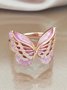Diament Symulacja Motyl Wzór Zwierzęcia Kształt Pierścień